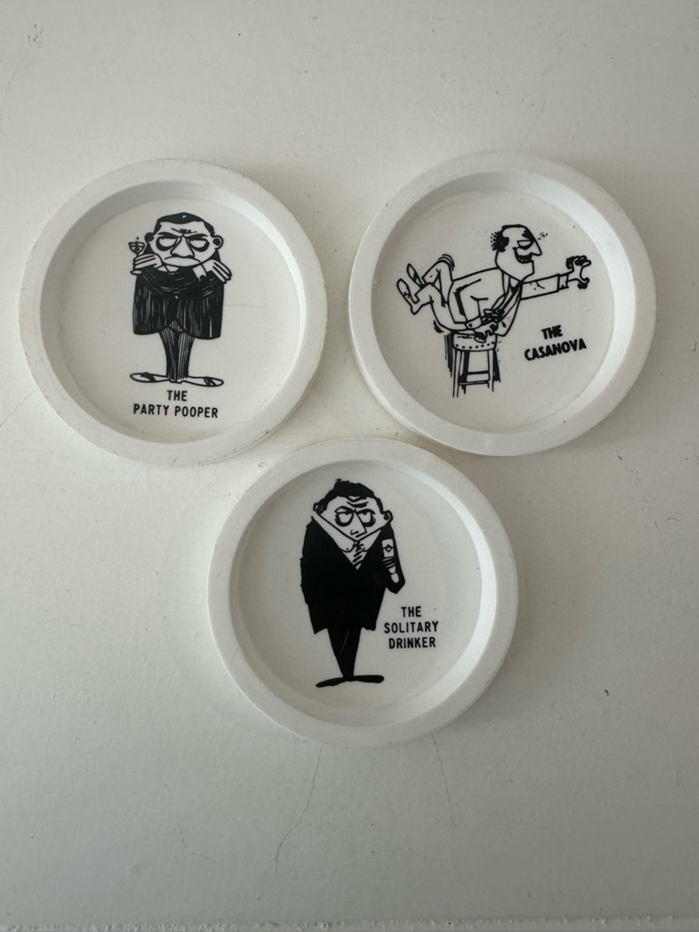 Vintage drink coasters